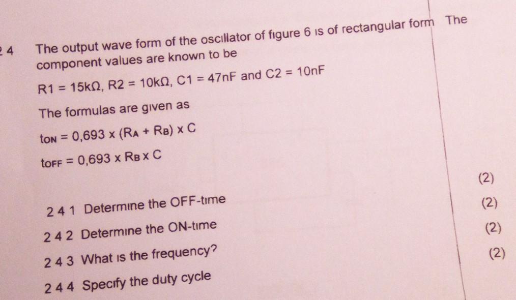 Solved E R13 7 3 OUTPUT R23 555 5 6 2. 1 HN C1 FIGURE 6 Chegg