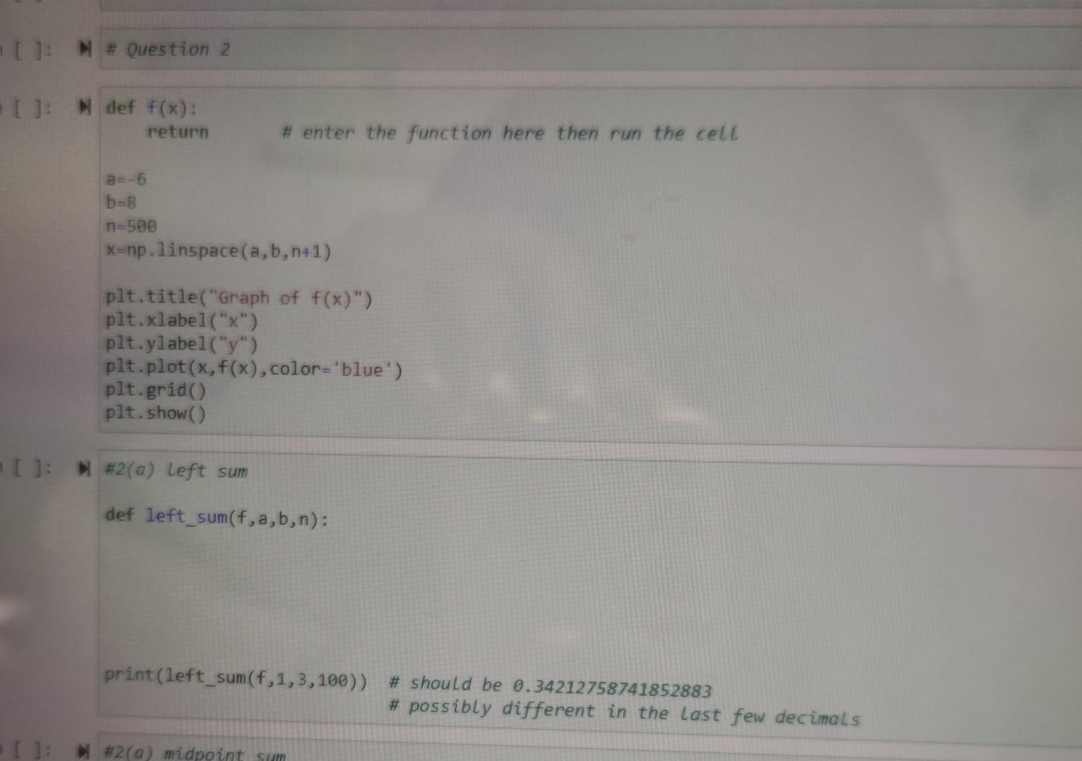 Solved 2. In this question we explore numeric approximations | Chegg.com
