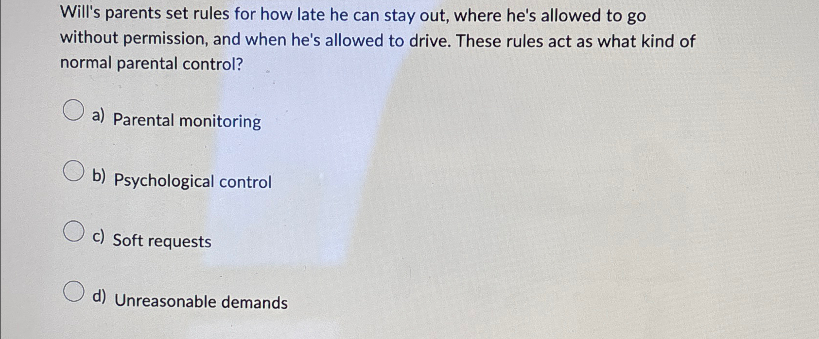 Solved Will's parents set rules for how late he can stay | Chegg.com