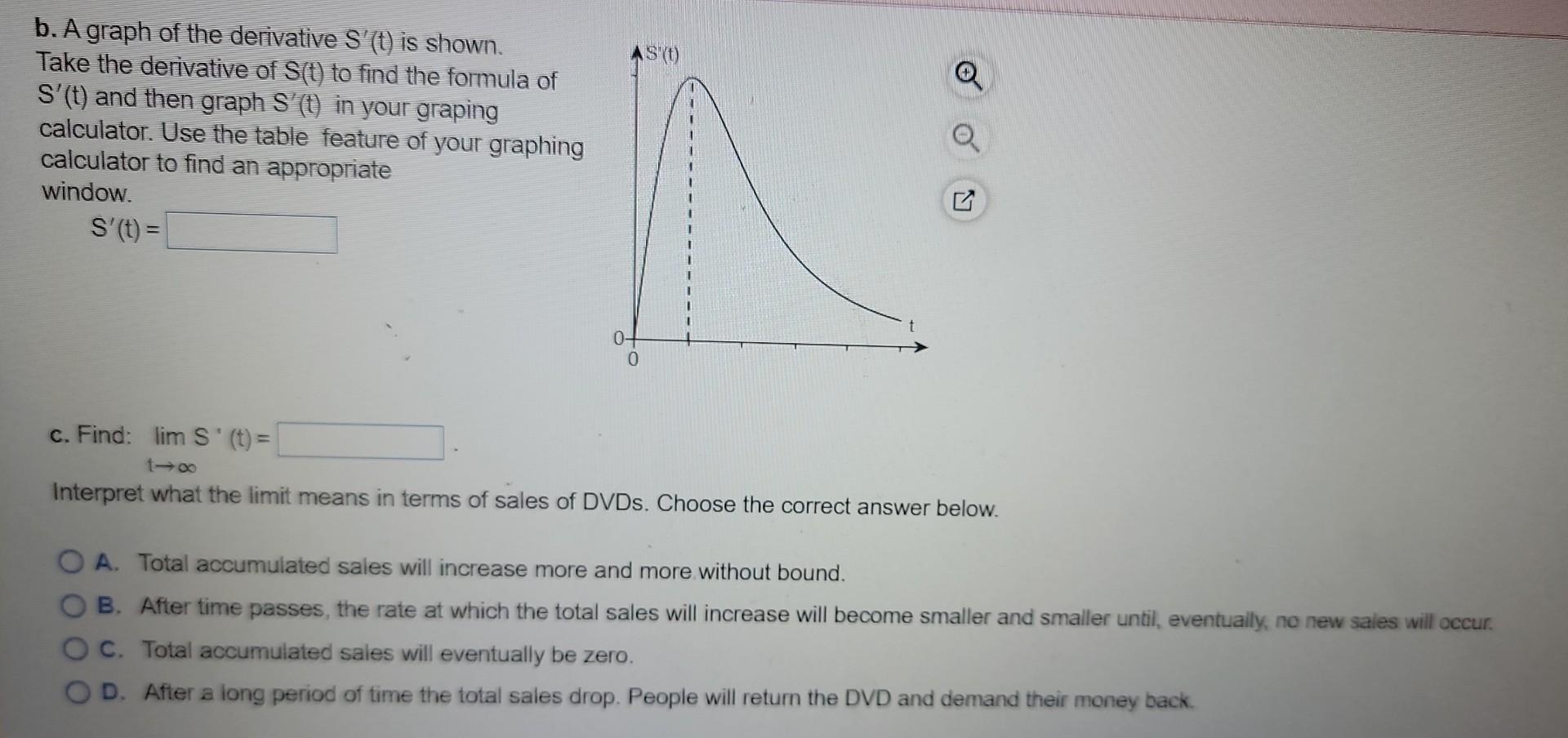 Solved The total cumulative sales S (in thousands) of a DVD