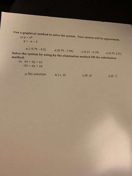 Solved Use a graphical method to solve the system. Your | Chegg.com