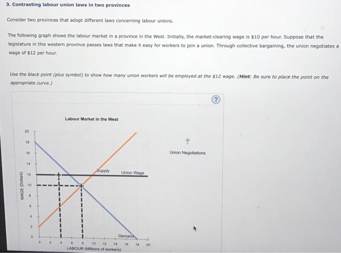 Solved 3. Contrasting labour union laws in two provinces | Chegg.com