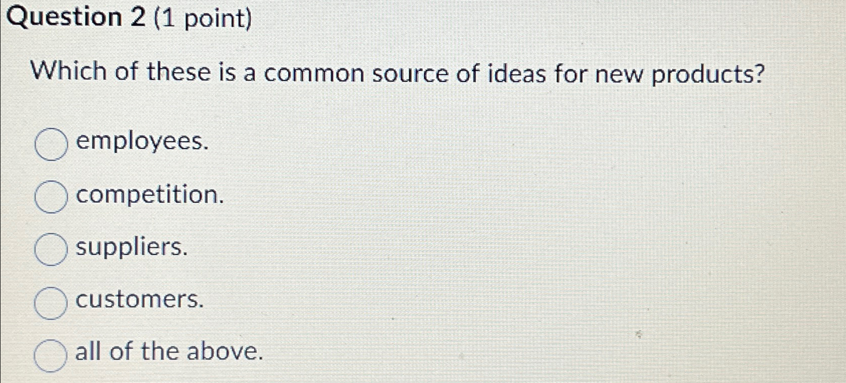 Solved Question 2 (1 ﻿point)Which of these is a common | Chegg.com