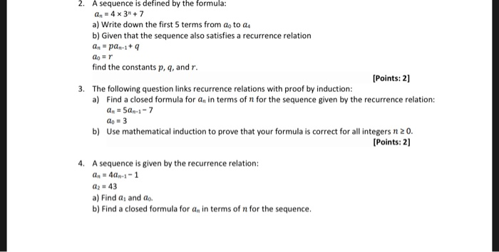 Solved chapter - discrete mathematics - advanced counting | Chegg.com