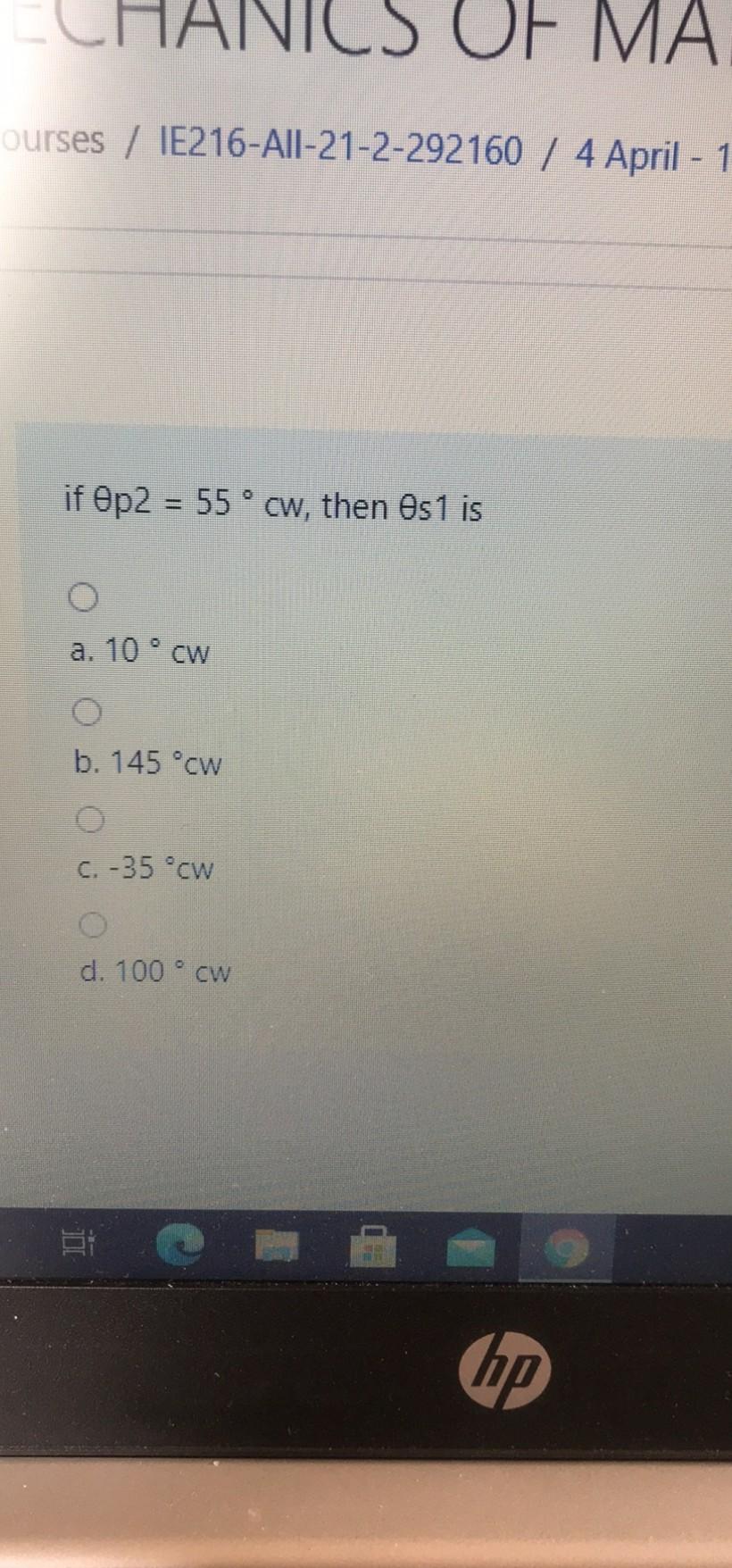 Nics Of Ma Ourses Ie216 All 21 2 4 Apri Chegg Com