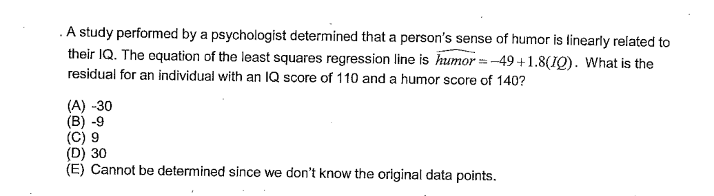 Solved A Study Performed By A Psychologist Determined That A | Chegg.com