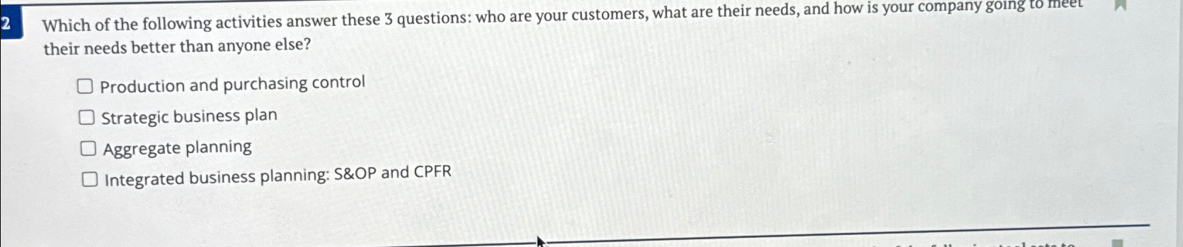 Solved 2 ﻿Which of the following activities answer these 3 | Chegg.com