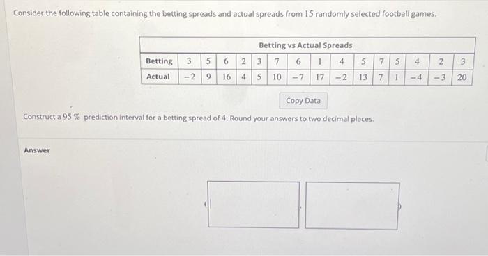 Solved Consider The Following Table Containing The Betting | Chegg.com