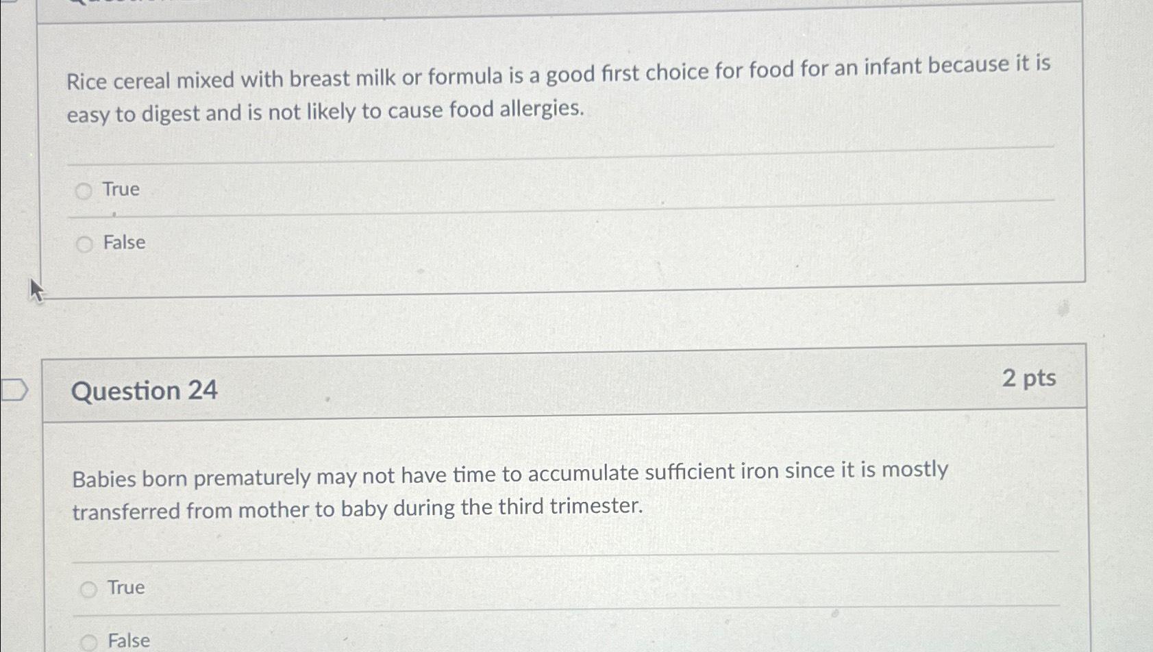 Breast milk best sale with rice cereal