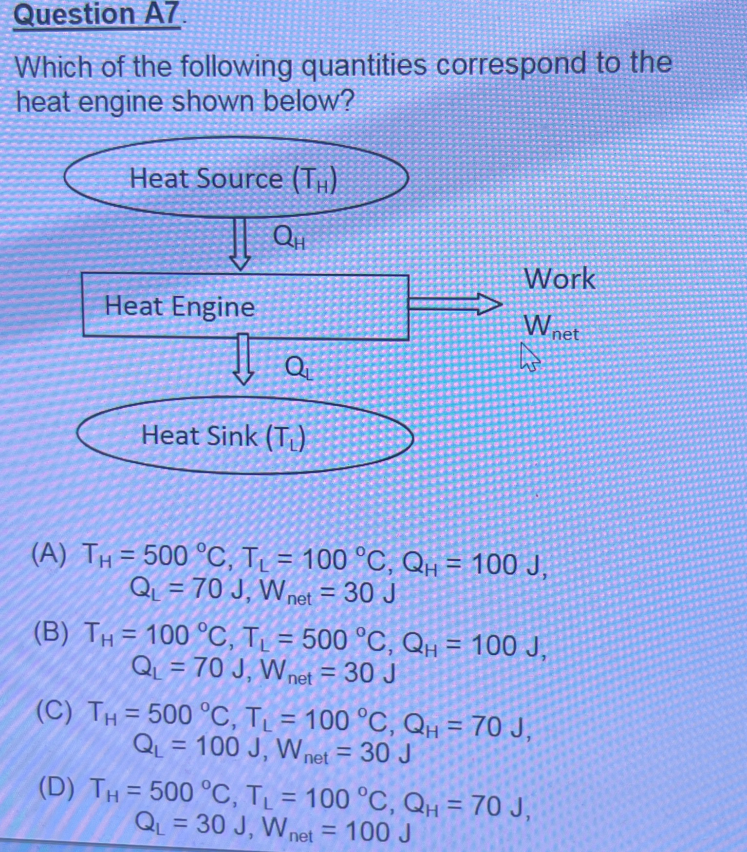 Solved Question A7.Which of the following quantities | Chegg.com