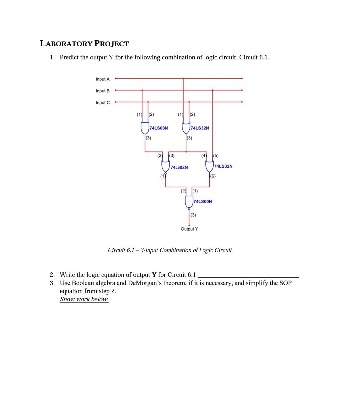 Solved Lab Experiment Simplification of Logic Circuit Using | Chegg.com