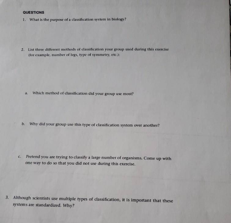 solved-questions-1-what-is-the-purpose-of-a-classification-chegg