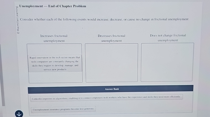 Consider Whether Each Of The Following Events Would Increase Decrease Solved as Unemployment - ﻿End of Chapter ProblemConsider | Chegg.com