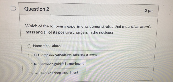 Solved Question 2 2 pts Which of the following experiments | Chegg.com