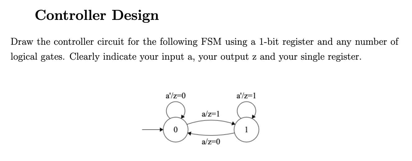 Solved Controller Design Draw the controller circuit for the | Chegg.com