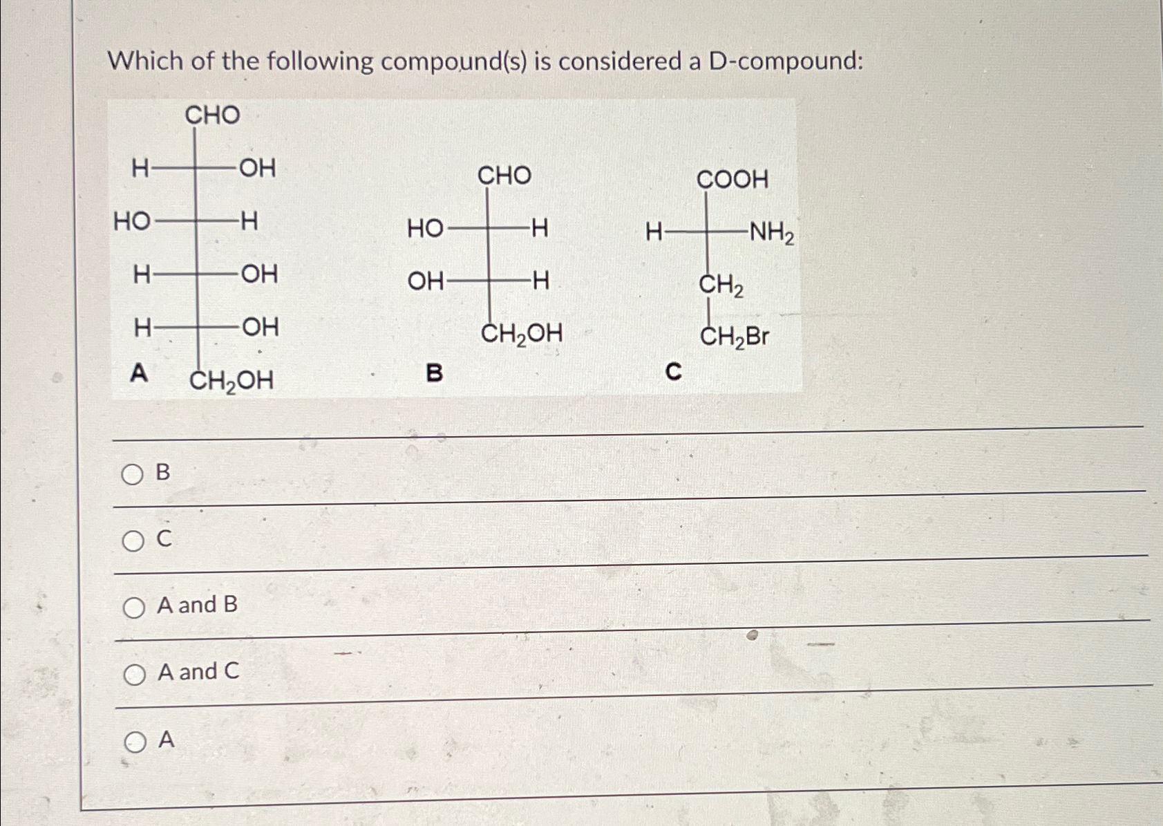 Solved Which of the following compound(s) ﻿is considered a | Chegg.com