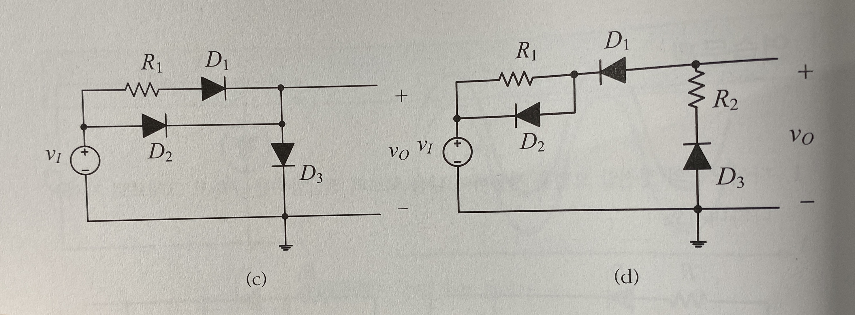 Using the ideal diode model, find the output voltage | Chegg.com