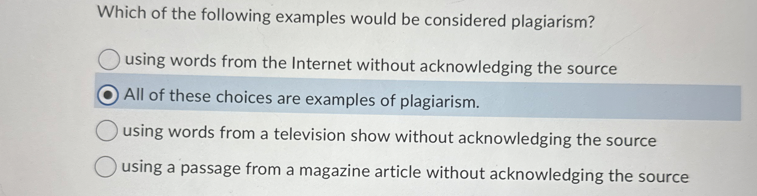 Solved Which of the following examples would be considered | Chegg.com