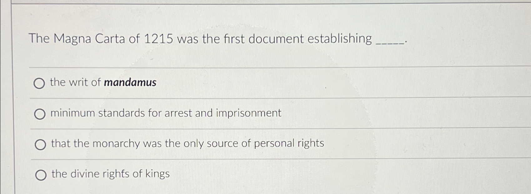solved-the-magna-carta-of-1215-was-the-first-document-chegg