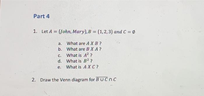 Solved please solve all part 4, as they are simple and | Chegg.com