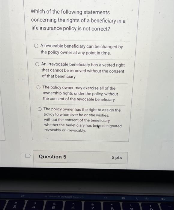 Solved Which of the following statements concerning the | Chegg.com