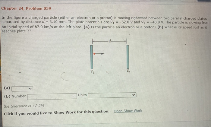 Solved Chapter 24, Problem 059 In the figure a charged | Chegg.com