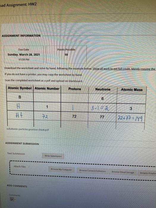 Solved ad Assignment: HW2 ASSIGNMENT INFORMATION Points | Chegg.com