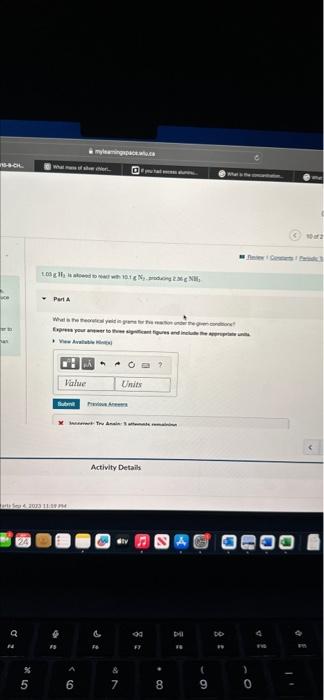 Solved - Pera Activity Details a c ag. 58. 5 6 78 8 1 9 ∞ | Chegg.com