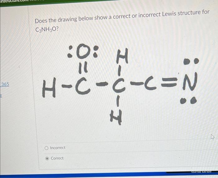 [Solved]: 365 e Does the drawing below show a correct or in