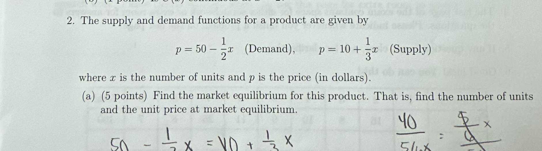 Solved The supply and demand functions for a product are | Chegg.com