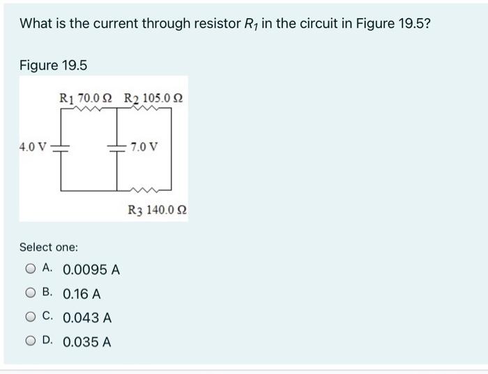 Solved What is the current through resistor Ry in the | Chegg.com