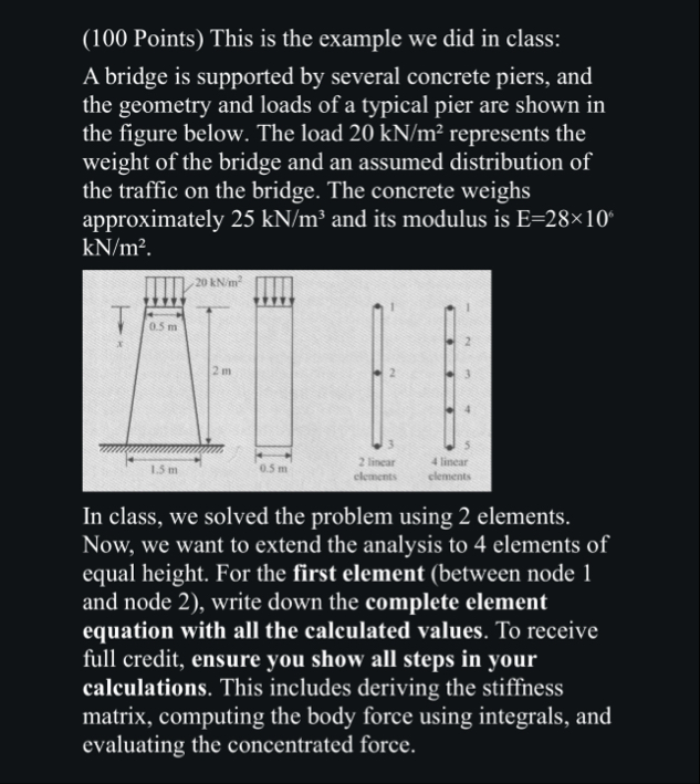 (100 ﻿Points) ﻿This is the example we did in class:A | Chegg.com