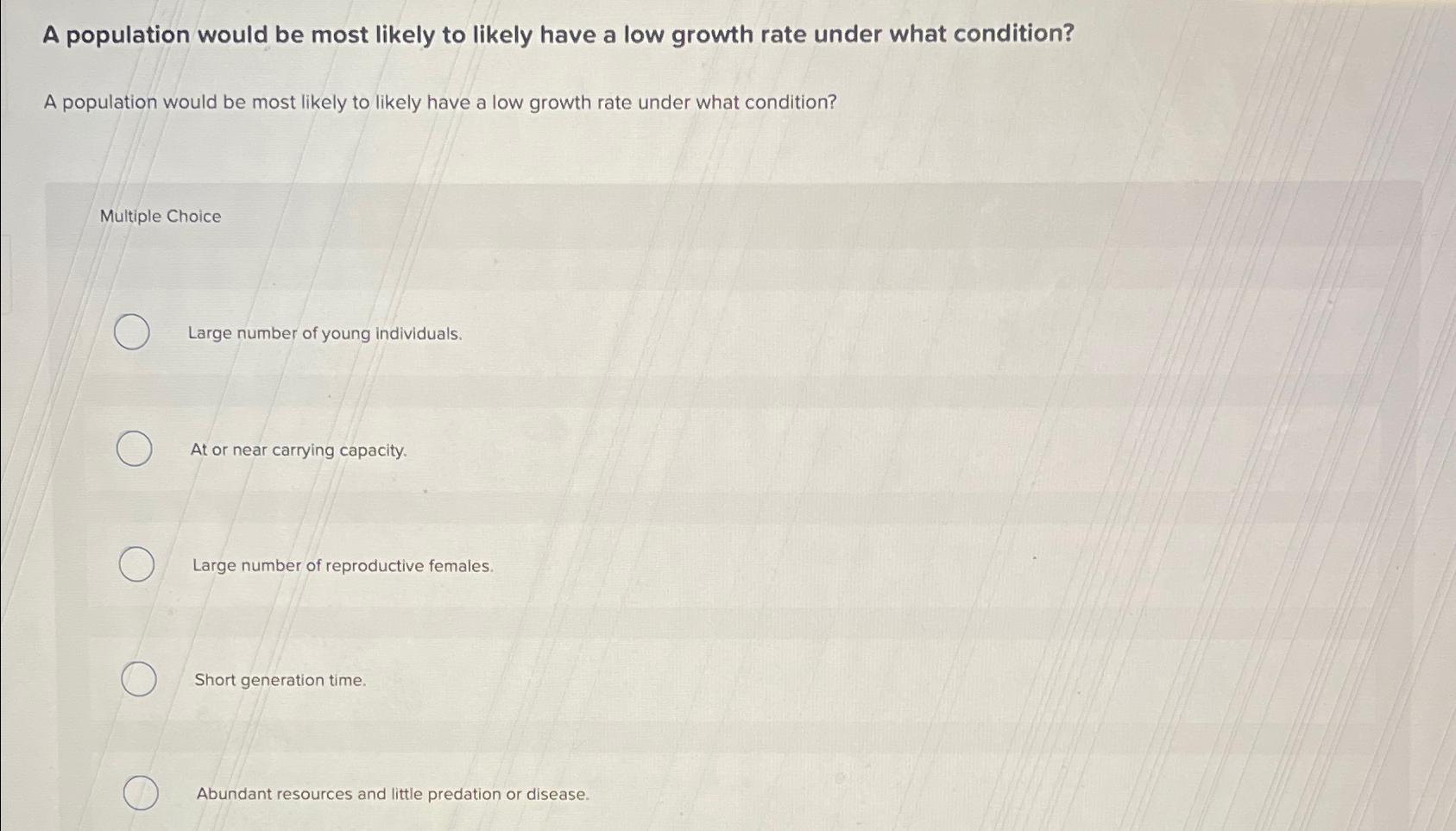 Solved A population would be most likely to likely have a | Chegg.com