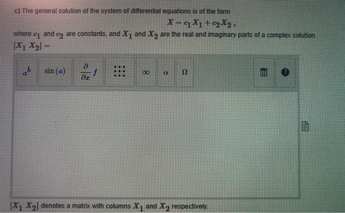 Solved Consider the system of differential equations | Chegg.com