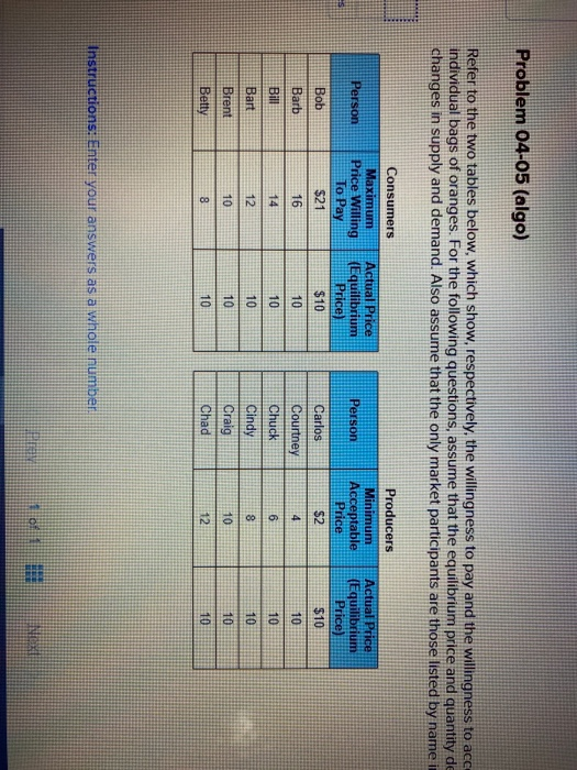 Solved Refer To The Two Tables Below Which 5075