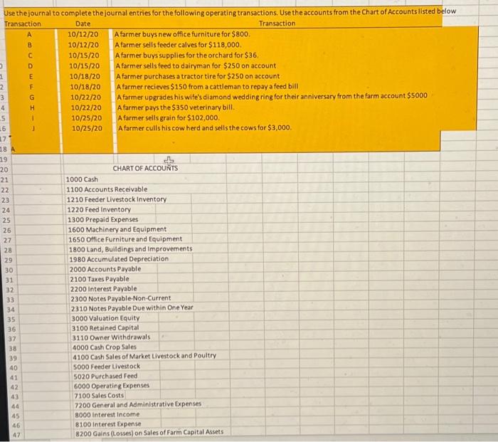 Solved Use the journal to complete the journal entries for | Chegg.com