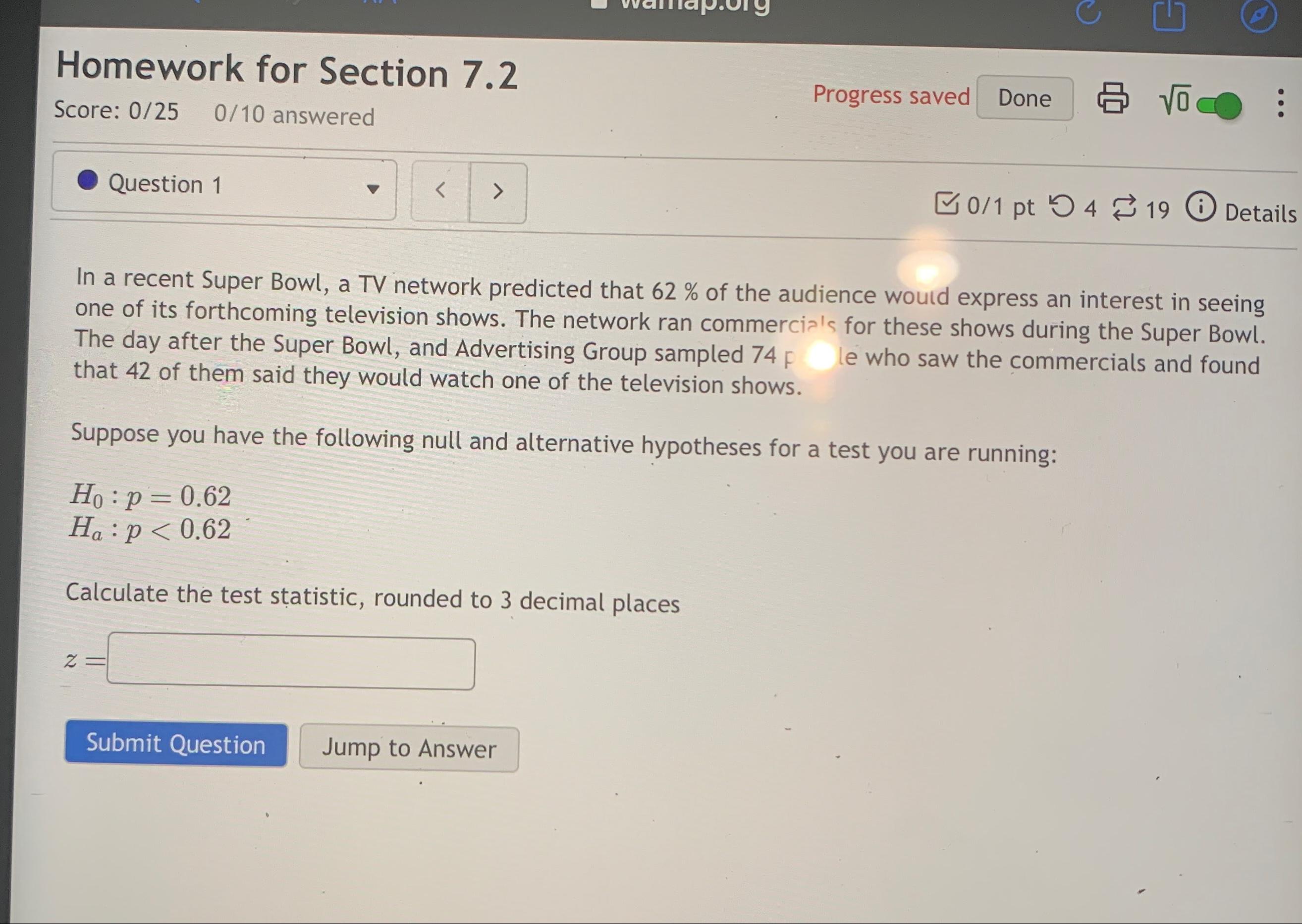 terraces homework grade was a 72