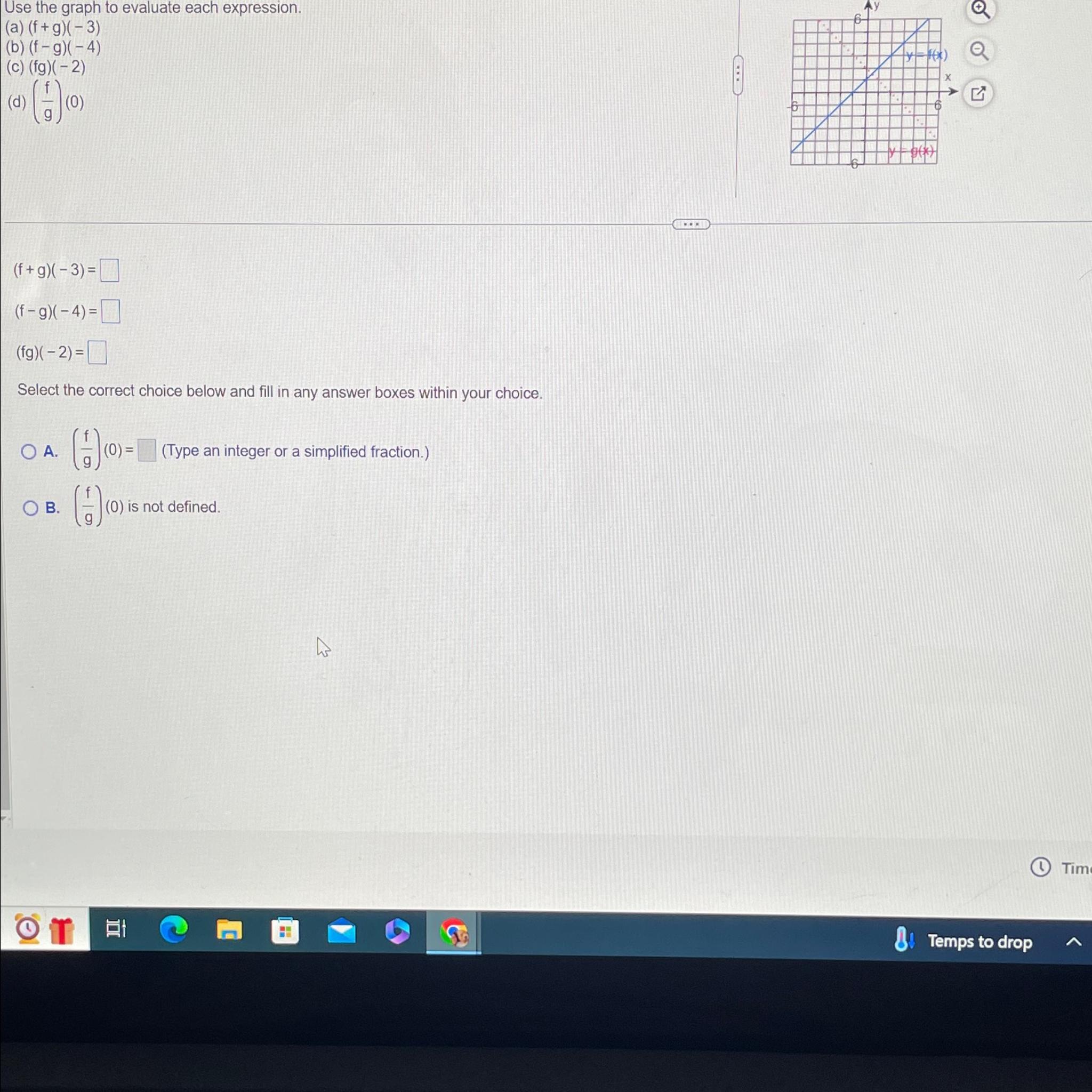 Solved Use the graph to evaluate each | Chegg.com