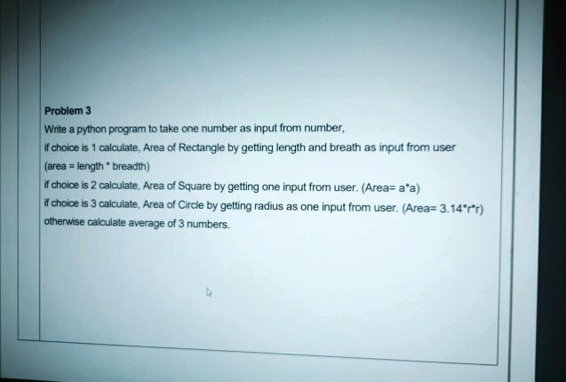 Solved Problem 3 Write a python program to take one number | Chegg.com
