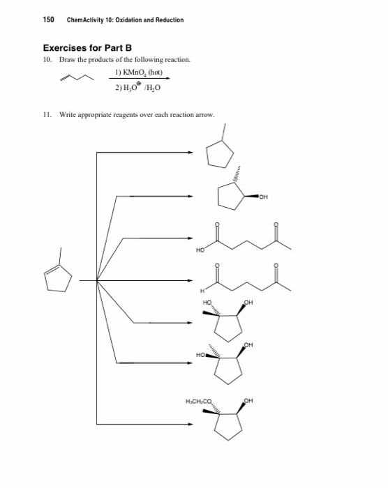 Solved: 150 ChemActivity 10: Oxidation And Reduction Exerc... | Chegg.com