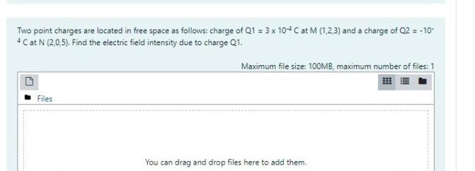 Solved Two point charges are located in free space as | Chegg.com