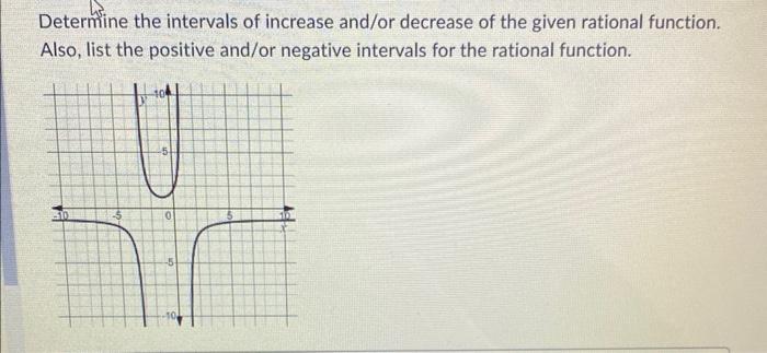 Solved Determine the intervals of increase and/or decrease | Chegg.com