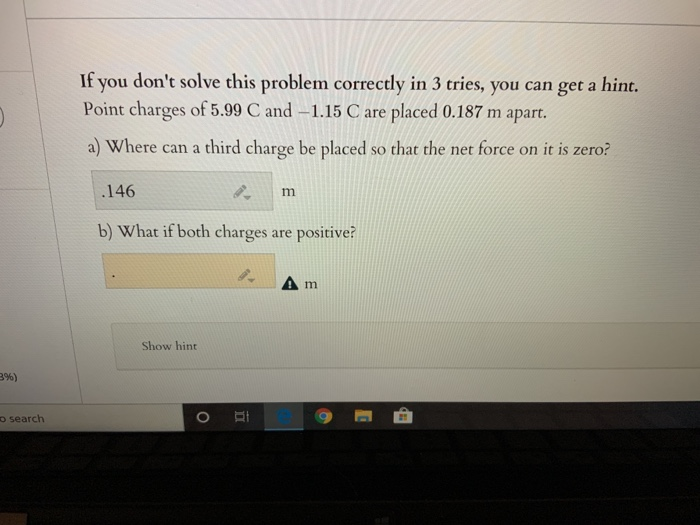 Solved If you don't solve this problem correctly in 3 tries, | Chegg.com