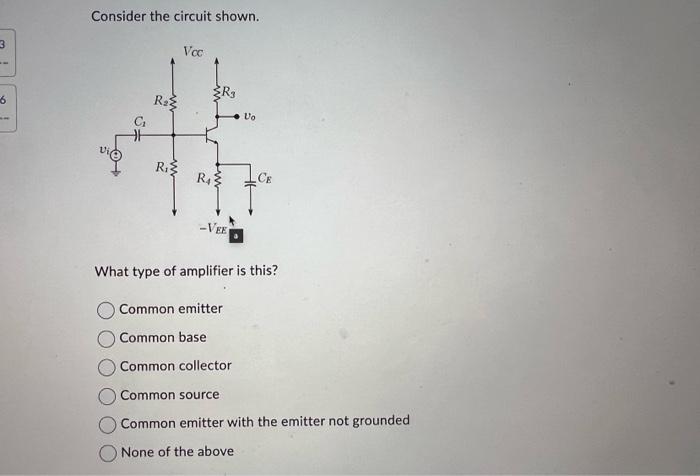 Solved Consider The Circuit Shown. What Type Of Amplifier Is | Chegg.com