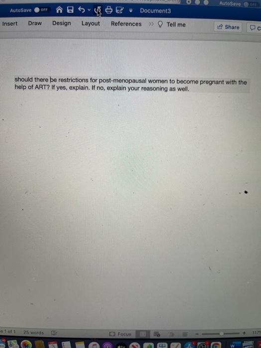 Solved AutoSave ORE AutoSave OFF Document3 Insert Draw | Chegg.com
