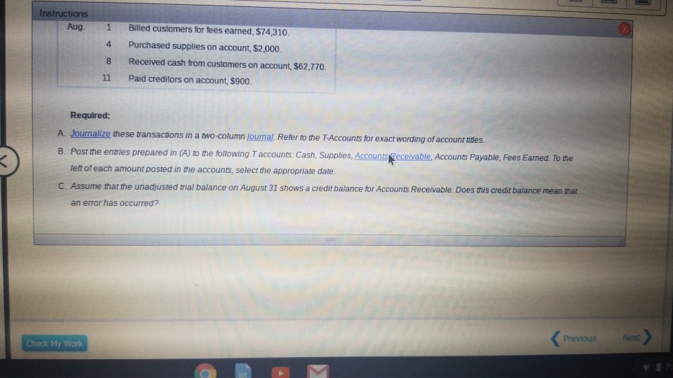 Solved Instructions The Following Selected Transactions Were | Chegg.com