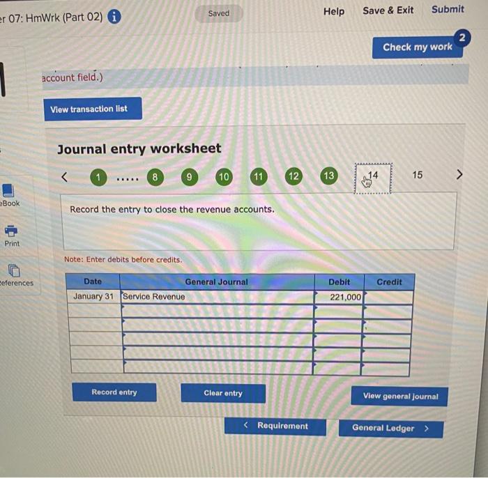 Solved account field.) Journal entry | Chegg.com