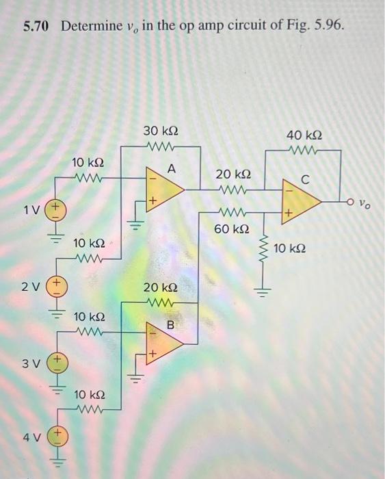 Solved 5.80 Use PSpice Or MultiSim To Solve Prob. 5.70.5.70 | Chegg.com