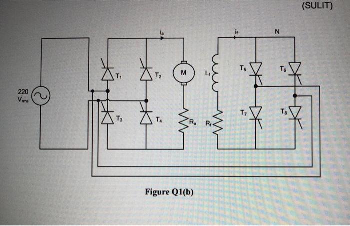 Solved b. A single phase fully controlled bridge rectifier | Chegg.com