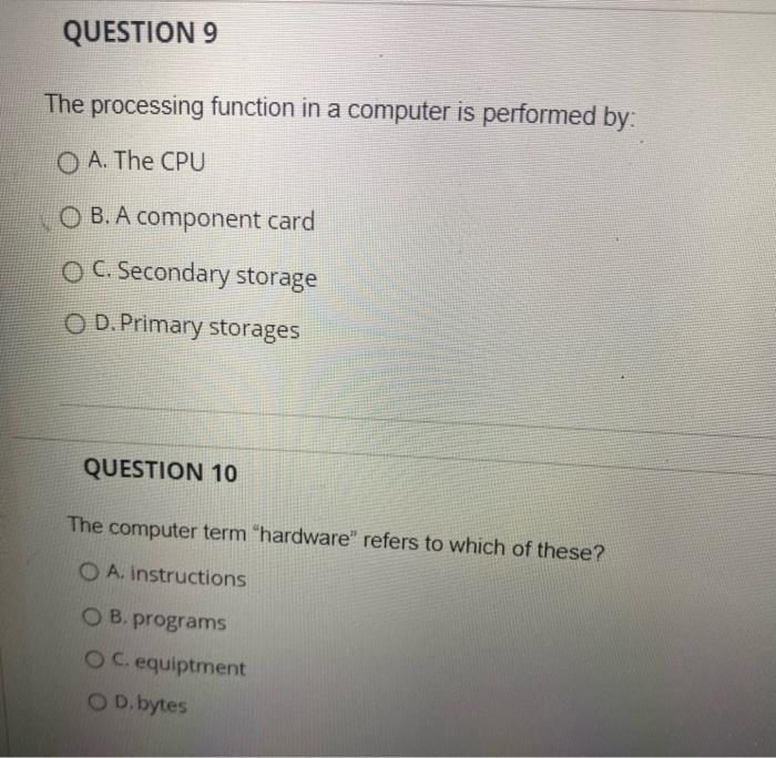 Solved QUESTION 5 Which is not an operating system? A. | Chegg.com